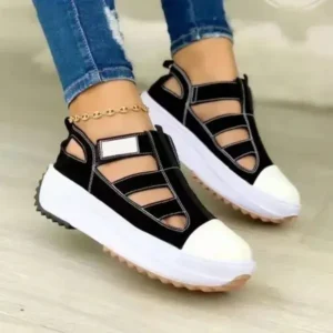 Nanaoutfit Creative Cutout Platform Sneakers