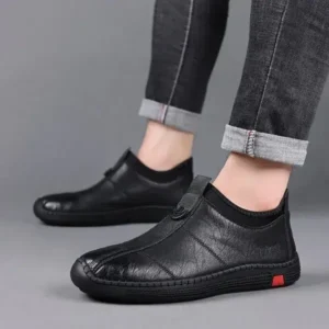 Nanaoutfit Men Casual Non-Slip Flat Pu Shoes