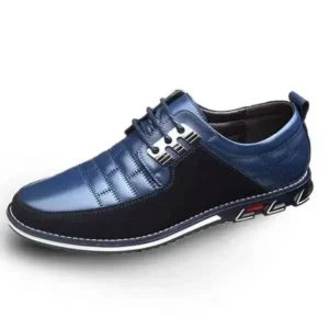 Nanaoutfit Men Casual Check Pu Shoes