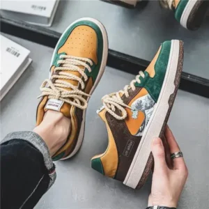 Nanaoutfit Men Fashion Breathable Color Matching Casual Sneakers