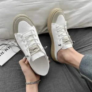 Nanaoutfit Men Casual Breathable Simple Canvas Shoes