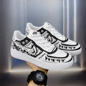 Nanaoutfit Men Fashion Graffiti Breathable Sneakers