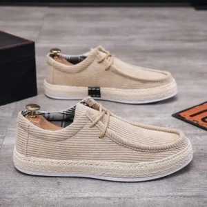 Nanaoutfit Men'S Fashion Breathable Stripe Canvas Shoes