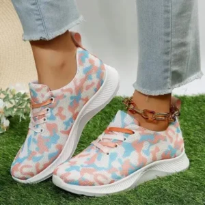 Nanaoutfit Summer Women Fashion Breathable Casual Colorful Printed Sneakers