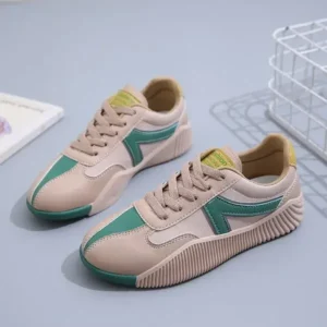 Nanaoutfit Women Fashion Color Block Breathable Sneakers